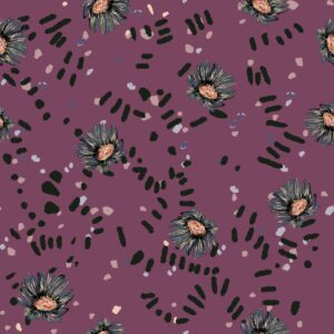 Collections florals and lines deep muted background