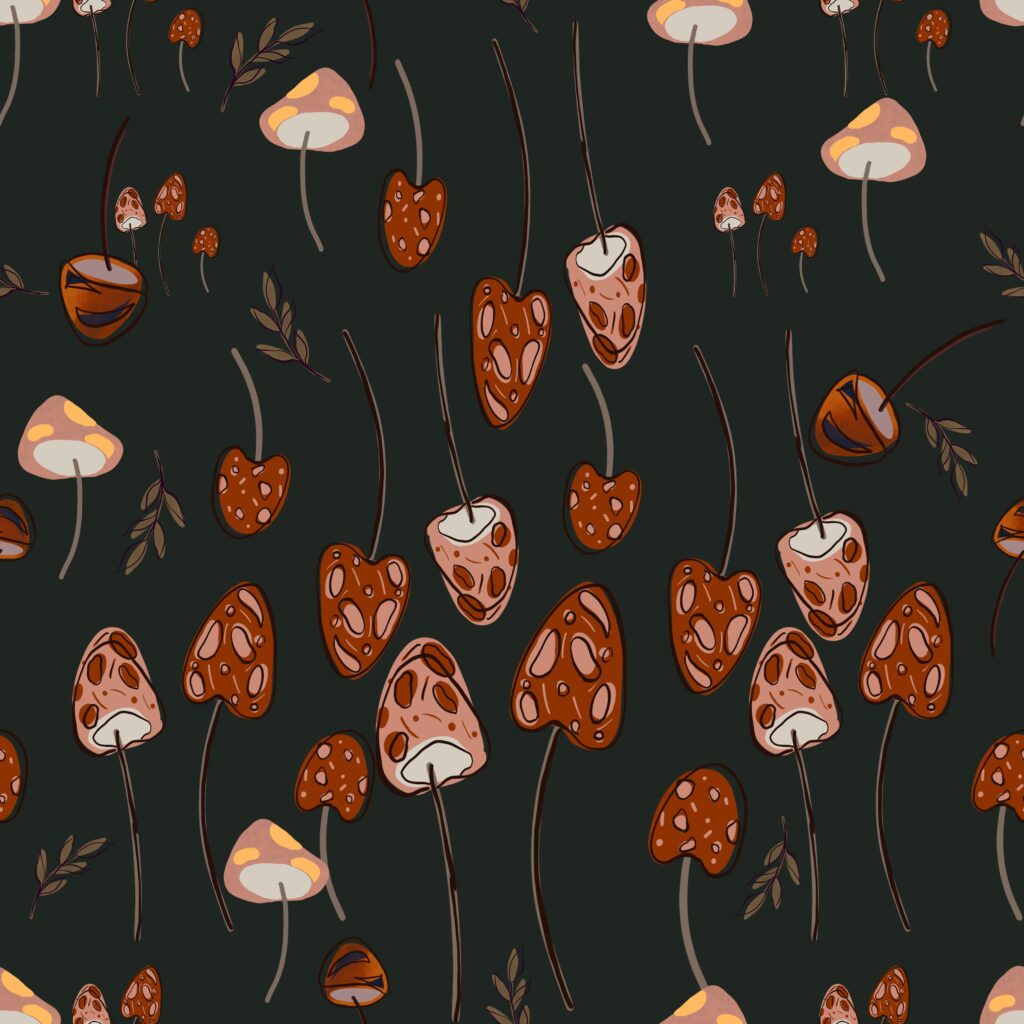 woodland whispers mushroom dance cw01